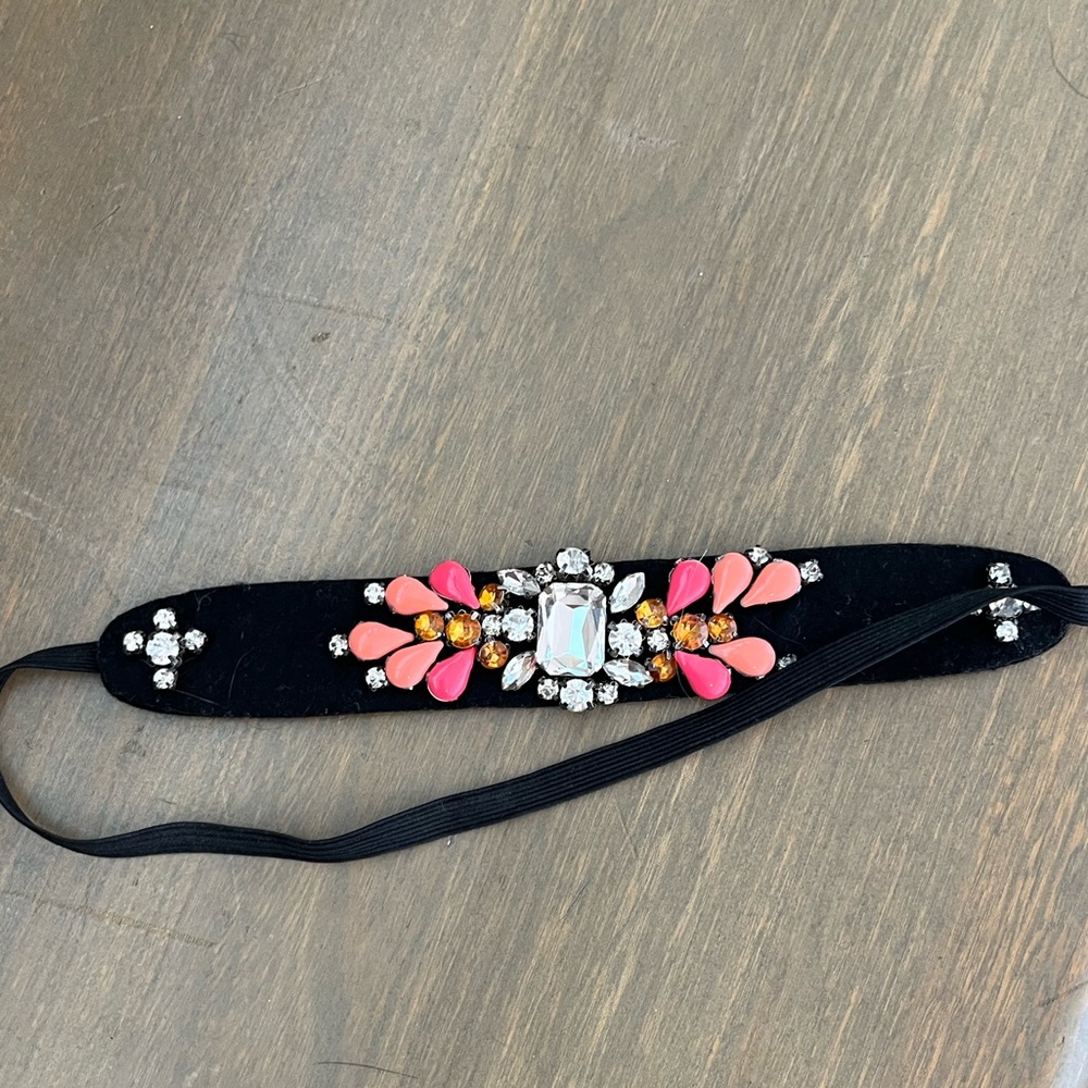 Black Beaded Headband